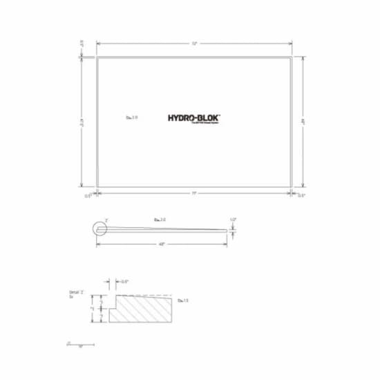 HydroBlok Single Slope Shower Pans Contractors Direct